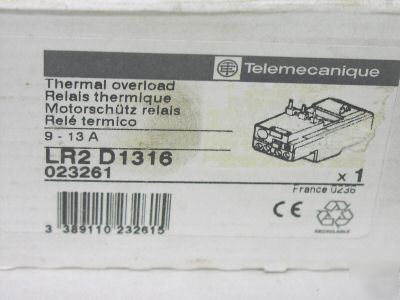 New telemecanique LR2D1316 overload relay LR2-D1316 