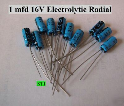  1.0UF 1.0MFD electrolytic capacitor 16V 10 pcs radial