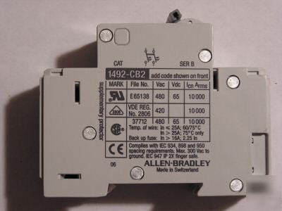 Allen bradley 1492-CB2 G050 circuit breaker, nnb 