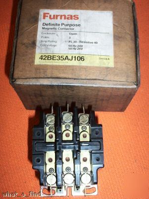 New furnas 42BE35AJ106 contactor controller 24 v coil 