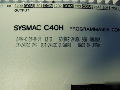 Omron C40H programmable controller C40H-C1DT-d-V1
