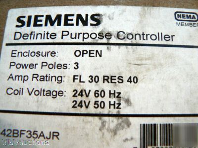 Siemens 42BF35AJR definite purpose controller 