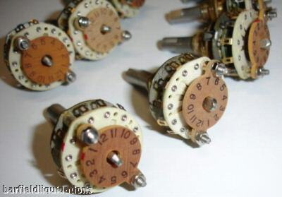 Lot 12 oak rotary switches 250654-A1
