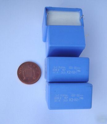 4 of 2.2MFD metallised polypropylene capacitors 275VAC 