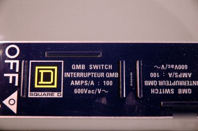 New square d interrupter QMB363TWRK panel board switch 
