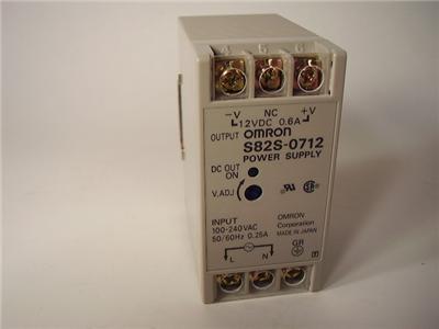 Omron din rail power supply automation S82S-0712