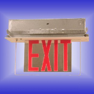 Led exit emergency lighting sign/double side,E10CRR-wht
