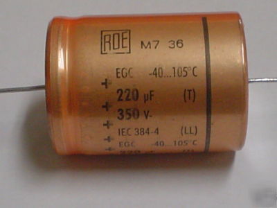 New 10 rde 350V 220UF axial 105C high temp capacitors 