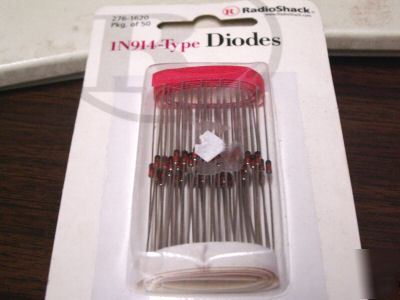 New radio shack 1N914-type diodes package of 50