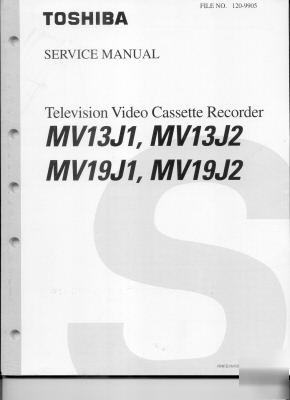 Toshiba tv vcr MV13J1 MV19J1 service manual original