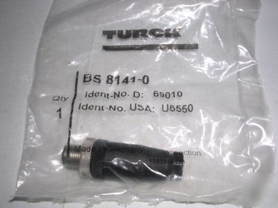 Turck eurofast straight 12MM 4 pin connector, bs 8141-0