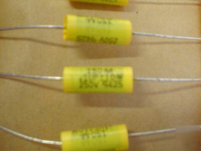 100 mallory 250V .1UF axial mylar capacitor capacitors