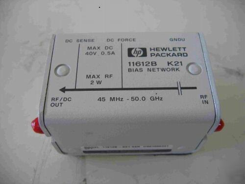 Hp agilent 11612B K21 & K11 bias networks, 50 ghz