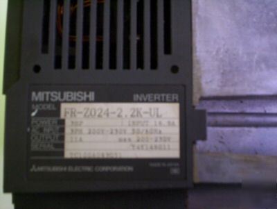 Mitsubishi freqrol inverter fr-Z024-2.2K-ul