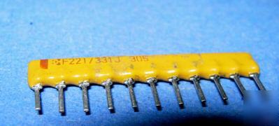 11-pin sip F221/331J resistor network dual terminator 