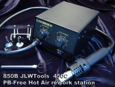 850B rohs pb free 450C hot air rework station 