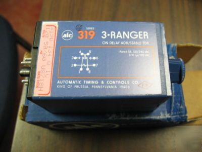 Atc 319D-134-q-1C 3 ranger on delay timer relay - nos