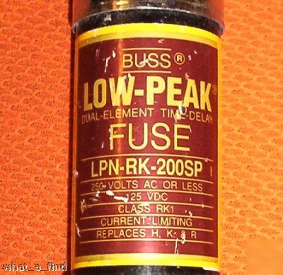 New buss low peak lpn-rk-200SP fuse LPNRK200SP 200 amp