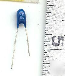 .33UF / 50VOLT tantalum capacitor lot of 100