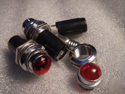 8PCS, red jewel 6V pilot lights lamps indicator,THR6