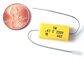 Axial film capacitors ~ .47UF 250V 10% (25)