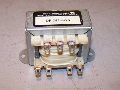 Signal transformer dp-241-6-16 16 volt center tap 30VA