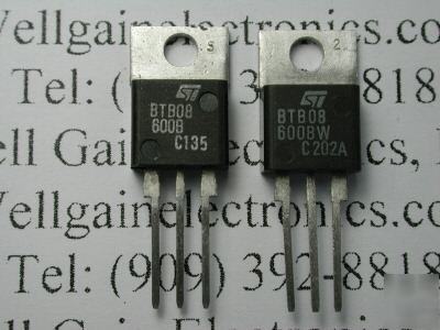 St BTB08-600BW / b triac to-220AB 8AMP 600V nos
