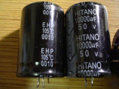 New 5 hitano 50V 10000UF 105C snap in capacitors 