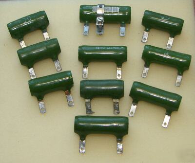 10 wire resistors pev-7 (7,5-10)w (ussr 1959-73) 