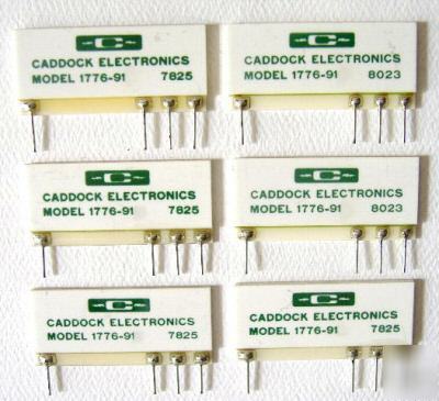 6 nos vintage caddock electronics 1776-91 resistors 