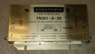 8A 2.2KW schaffner FN351-8-29 universal bookcase filter
