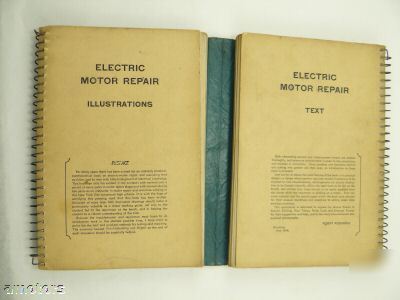 Electric motor repair double spiral book rosenberg 1946
