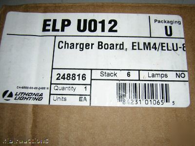 Lithonia lighting elp / ELM4 / elu-8 charger board 