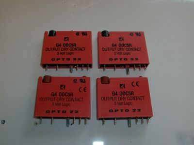Lot of 4 opto 22 G4ODC5R dry contact output modules