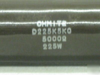Ohmite power resistor D225K5K0 02F2273