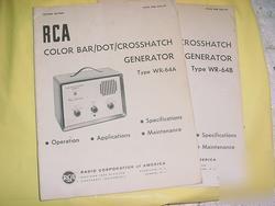 Original rca wr-64A + 64B generator manuals