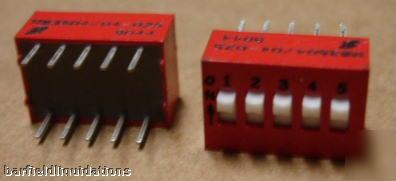 Quantity 8 slide dip switches see pictures