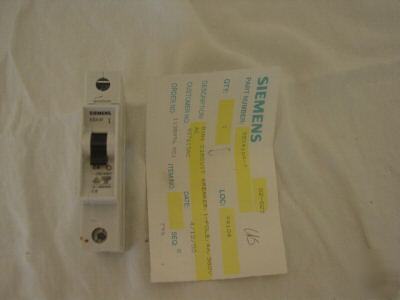 Siemens 5SX4104-7 mini circuit breaker 1 pole 4A 380V