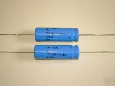 1500 uf 40 volt electrolytic capacitor sprague
