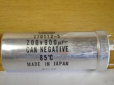 4 nippon 200V 900UF single section twist lock capacitor