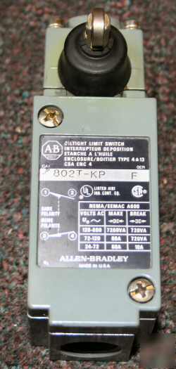 Allen bradley oiltight limit switch ac/dc 600V 802T-kp