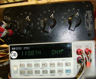 Gr general radio 1432-f resistance box, calibrated