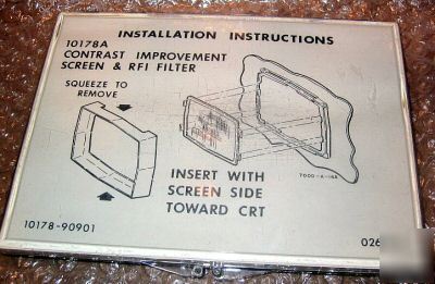 Hp 10178A vintage oscilloscope contrast screen kit 1200