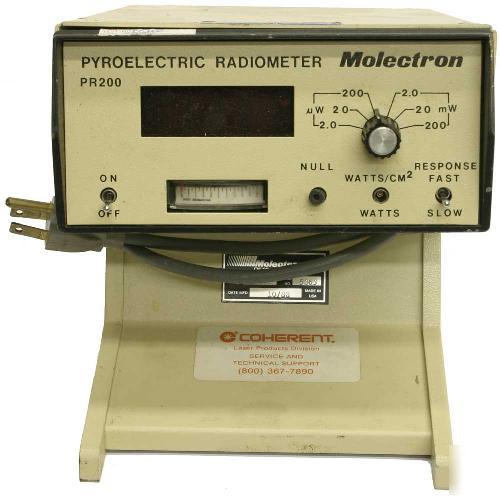 Molectron detector pyroelectric radiometer PR200 laser