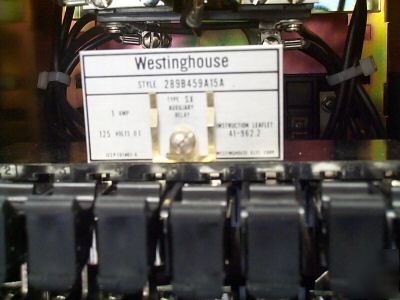 Auxiliary relay: westinghouse model sx