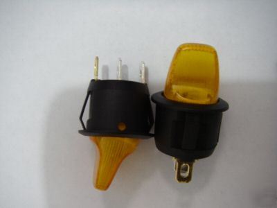 100, 250V 6A snap-in off/on yellow lighted switch,Y101