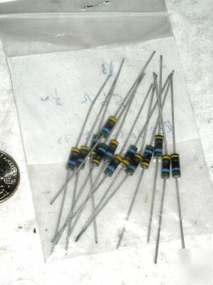 13 vintage carbon comp 56 ohm 1/2 w watt mil resistor