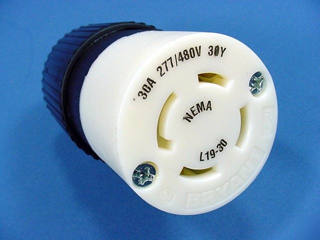 Bryant L19-30 locking connector 30A 277/480V 3PH y