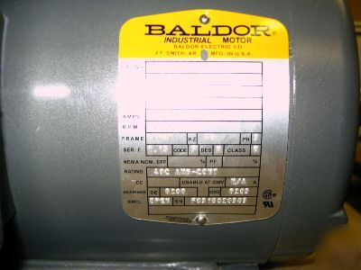 New baldor motor 3 /.75HP - catalog #M1207T - 