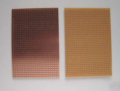 2 x copper clad stripboard with 0.1MM holes 65 x 95MM
